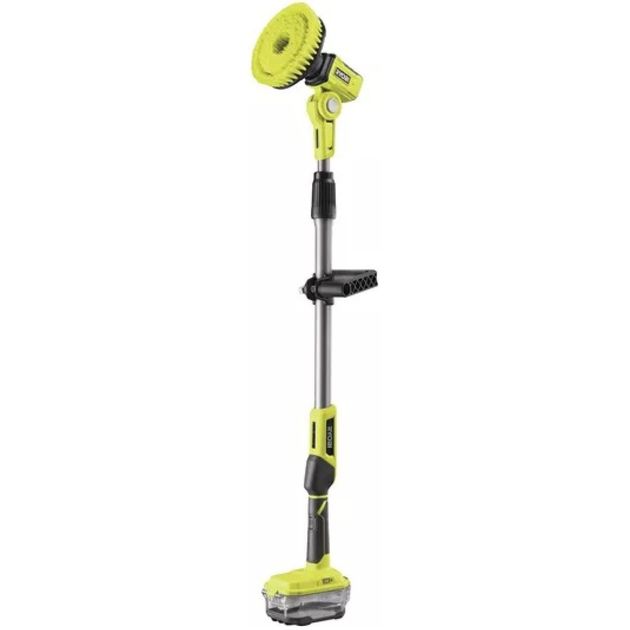Ryobi Щітка телескопічна R18TPS-0, акумуляторна ONE+ 18В, щітка 15см, 210об/хв, довжина ручки 1-1.4м, IPX7, 2.1кг (без АКБ та ЗП), фото  | SNABZHENIE.com.ua
