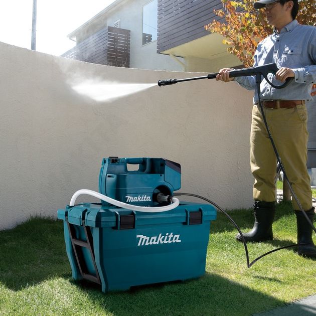 Makita Акумуляторна мийка високого тиску, DHW080ZK, 18В+18В, 80 бар, 330 л/г, 6.7 кг. SOLO, фото , изображение 3 | SNABZHENIE.com.ua Makita Акумуляторна мийка високого тиску, DHW080ZK, 18В+18В, 80 бар, 330 л/г, 6.7 кг. SOLO, фото , изображение 3 | SNABZHENIE.com.ua