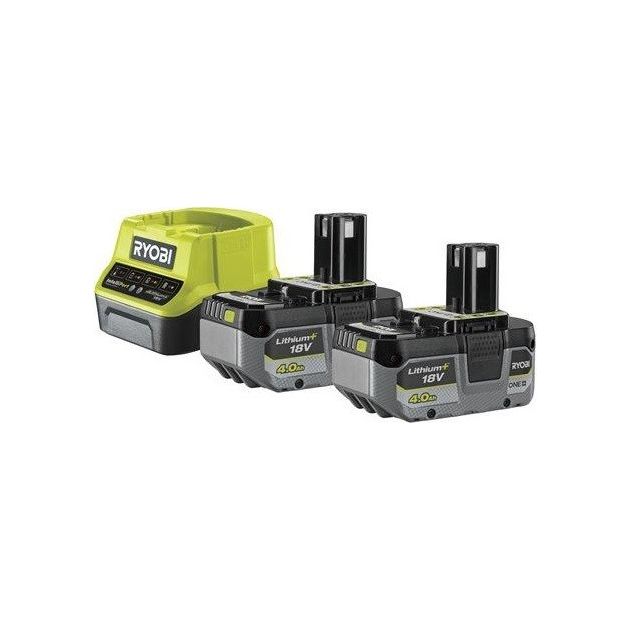 Ryobi Набір акумулятора та зарядного пристрою ONE+ RC18120-240X 18В 2х4А·год ЗП 2А, фото  | SNABZHENIE.com.ua