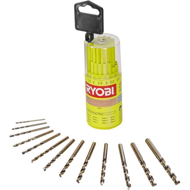 Ryobi Набір свердел по металу RAK13HSS 13шт, фото  | SNABZHENIE.com.ua