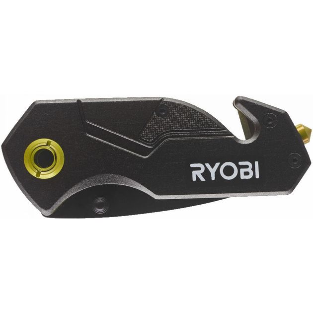 Ryobi Ніж складаний RFK25T, лезо 57мм, стропоріз, фіксатор леза, кліпса., фото , зображення 7 | SNABZHENIE.com.ua Ryobi Ніж складаний RFK25T, лезо 57мм, стропоріз, фіксатор леза, кліпса., фото , зображення 7 | SNABZHENIE.com.ua