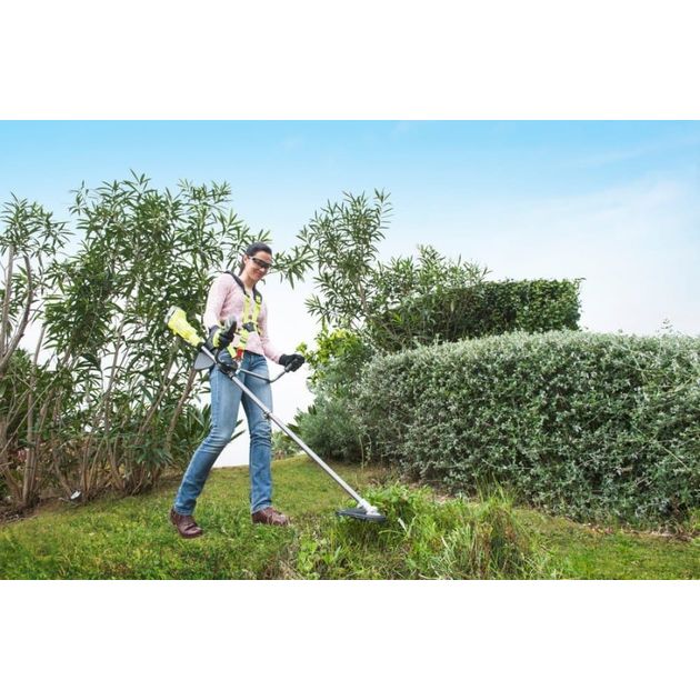 Ryobi Тример садовий акумуляторний RBC18X20B4F ONE+ 18В акб 1х4А·год 20см ніж/ліска 30см велосипедна рукоять ремені Vertebrae 4.7кг, фото , изображение 5 | SNABZHENIE.com.ua Ryobi Тример садовий акумуляторний RBC18X20B4F ONE+ 18В акб 1х4А·год 20см ніж/ліска 30см велосипедна рукоять ремені Vertebrae 4.7кг, фото , изображение 5 | SNABZHENIE.com.ua
