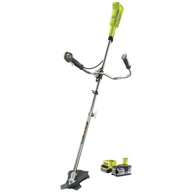 Ryobi Тример садовий акумуляторний RBC18X20B4F ONE+ 18В акб 1х4А·год 20см ніж/ліска 30см велосипедна рукоять ремені Vertebrae 4.7кг, фото  | SNABZHENIE.com.ua