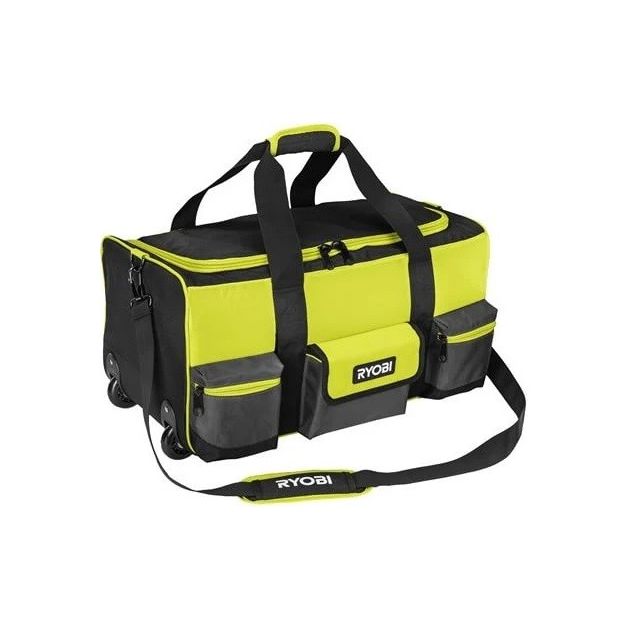 Ryobi Сумка для інструментів RSSLTB2, 49 л., на коліщатках, висувна ручка, фото  | SNABZHENIE.com.ua