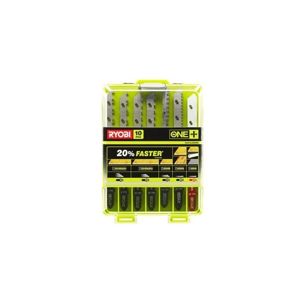Ryobi Пилочки для лобзика Ryobi RAK10JSBWM 5132002811, набір 10 шт, для дерева та металу, фото  | SNABZHENIE.com.ua