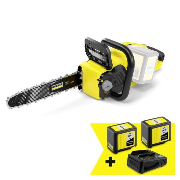 Karcher Комплект ланцюгова пила CNS 36-35 Battery, 36В, швидкозарядний комплект, акб 36В 5Ач 9.612-129.0, фото  | SNABZHENIE.com.ua