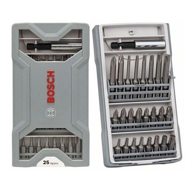 Bosch Набір біт Mini X-Line Extra Hard, з універсальним магнітним тримачем, 25 шт., фото , зображення 2 | SNABZHENIE.com.ua Bosch Набір біт Mini X-Line Extra Hard, з універсальним магнітним тримачем, 25 шт., фото , зображення 2 | SNABZHENIE.com.ua