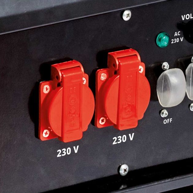 Einhell Генератор бензиновий TC-PG 55/E5, 230В/380В, 3.6кВт (макс. 5.5кВт), електростарт, 25л, 83кг, фото , изображение 5 | SNABZHENIE.com.ua Einhell Генератор бензиновий TC-PG 55/E5, 230В/380В, 3.6кВт (макс. 5.5кВт), електростарт, 25л, 83кг, фото , изображение 5 | SNABZHENIE.com.ua