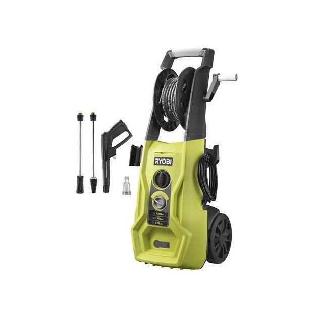 Ryobi Мінімийка високого тиску RY170PWA 2500Вт 170бар 470л/год шланг 10м 24кг, фото  | SNABZHENIE.com.ua