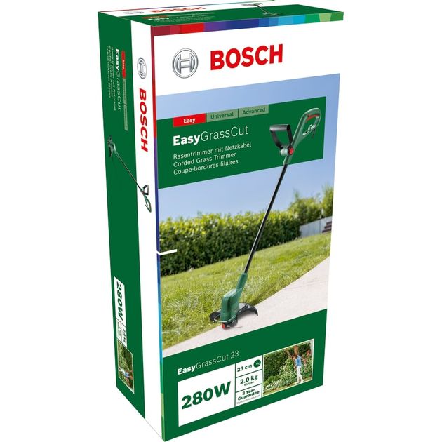 Bosch Тример садовий EasyGrassCut 23, 280Вт, 23 см, ліска, 1.9 кг, фото , зображення 5 | SNABZHENIE.com.ua Bosch Тример садовий EasyGrassCut 23, 280Вт, 23 см, ліска, 1.9 кг, фото , зображення 5 | SNABZHENIE.com.ua