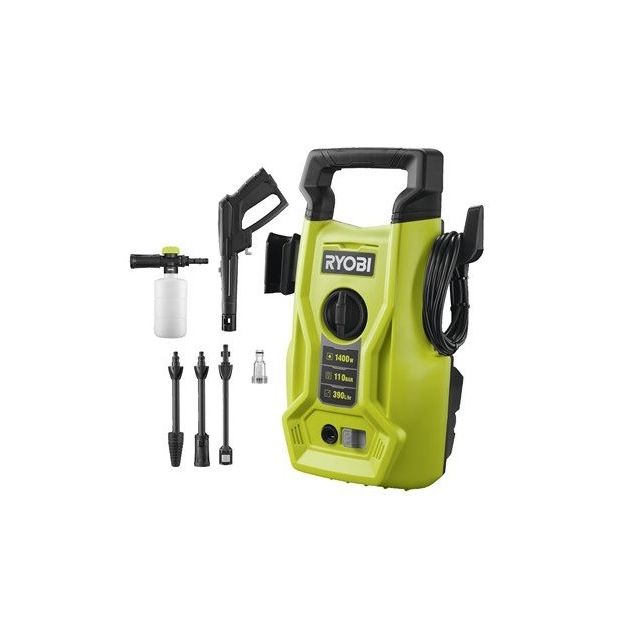 Ryobi Мінімийка високого тиску RY110PWA 1400Вт 110бар 390л/год шланг 5м 5.6кг, фото  | SNABZHENIE.com.ua