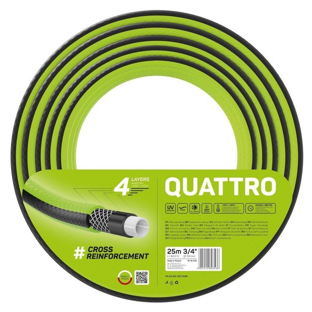 Садовый шланг QUATTRO 3/4" 25 м CELLFAST (10-075), фото  | SNABZHENIE.com.ua