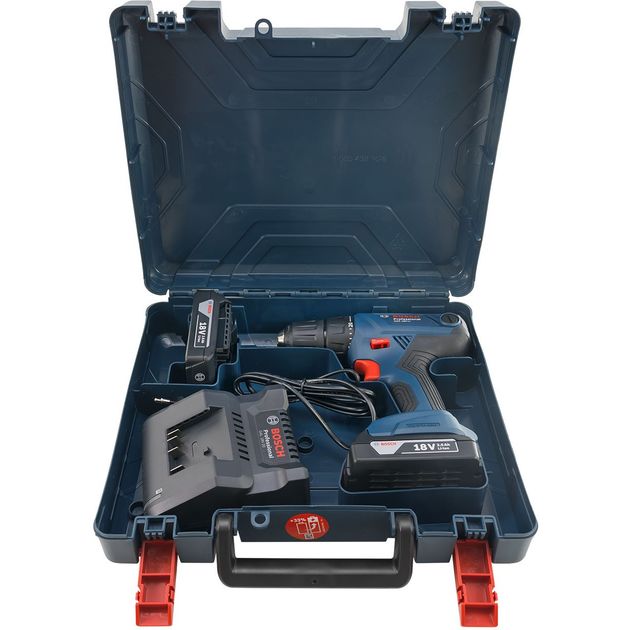 Bosch Шурупокрут-дриль акумуляторний GSR 180 LI, 18В 2х2.0Аг, 21/54Нм, 20+1, 450/1700об/хв, набір біт 11 шт+набір свердл 12 шт, 1.6кг, фото , изображение 10 | SNABZHENIE.com.ua