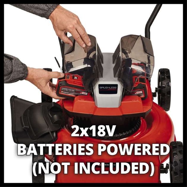 Einhell Газонокосарка акум GE-CM 36/48 Li M - Solo, 36В, PXC, 48 см, 30-75 мм, без травозбірника, мульчування, 16.9 кг (без АКБ і ЗП), фото , изображение 7 | SNABZHENIE.com.ua Einhell Газонокосарка акум GE-CM 36/48 Li M - Solo, 36В, PXC, 48 см, 30-75 мм, без травозбірника, мульчування, 16.9 кг (без АКБ і ЗП), фото , изображение 7 | SNABZHENIE.com.ua