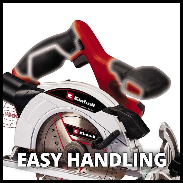 Einhell Пила циркулярна TE-CS 18/165-1 Li - Solo акум., PXC, 18В, 4200 об/хв, диск 165х20 мм, 2.6 кг (без АКБ і ЗП), фото , изображение 9 | SNABZHENIE.com.ua Einhell Пила циркулярна TE-CS 18/165-1 Li - Solo акум., PXC, 18В, 4200 об/хв, диск 165х20 мм, 2.6 кг (без АКБ і ЗП), фото , изображение 9 | SNABZHENIE.com.ua