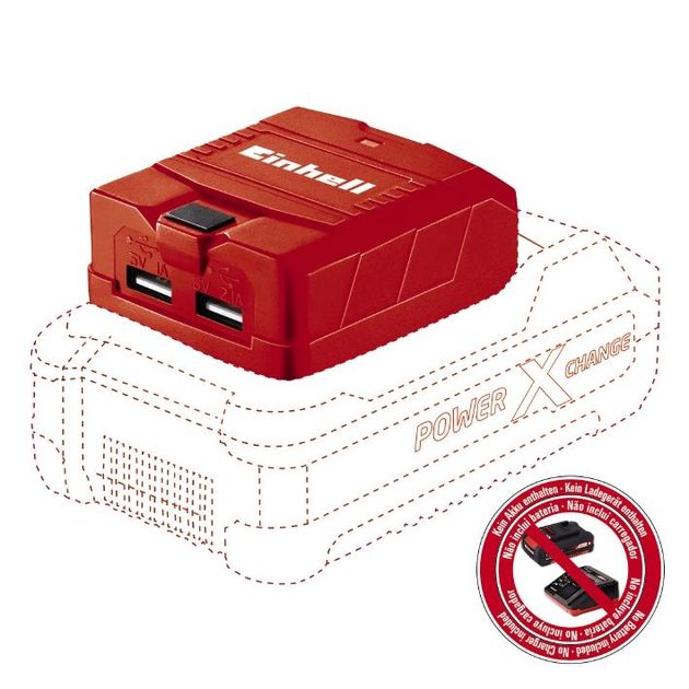 Einhell Зарядний пристрій USB для акумуляторів TE-CP 18 Li USB - Solo акум., PXC, 18В, 2хUSB, 1А/2.1А, 0.06 кг, фото , изображение 2 | SNABZHENIE.com.ua Einhell Зарядний пристрій USB для акумуляторів TE-CP 18 Li USB - Solo акум., PXC, 18В, 2хUSB, 1А/2.1А, 0.06 кг, фото , изображение 2 | SNABZHENIE.com.ua