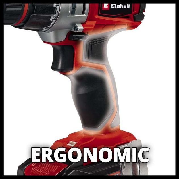 Einhell Шуруповерт-дриль TE-CD 18/2 Li +39, 1x2,5 Ah, PXC, 18В, 2.5 Аг, 44 Нм, набір біт і свердл, кейс, 1.1 кг, фото , зображення 9 | SNABZHENIE.com.ua Einhell Шуруповерт-дриль TE-CD 18/2 Li +39, 1x2,5 Ah, PXC, 18В, 2.5 Аг, 44 Нм, набір біт і свердл, кейс, 1.1 кг, фото , зображення 9 | SNABZHENIE.com.ua