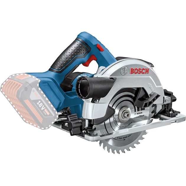 Bosch Пила циркулярна Professional GKS 18V-57, 18 В, диск 164 мм, 3400 об/хв, 3.4 кг, фото , изображение 2 | SNABZHENIE.com.ua