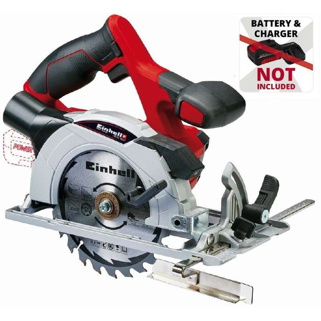 Einhell Пила циркулярна TE-CS 18/150 Li - Solo акум., PXC, 18В, 4200 об/хв, диск 150х10 мм, 2.34 кг (без АКБ і ЗП), фото  | SNABZHENIE.com.ua