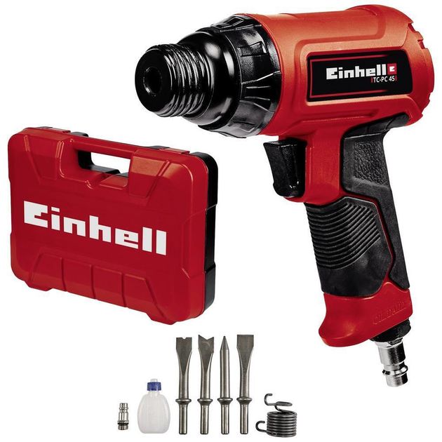Einhell Молоток відбійний TC-PC 45 пневматичний, 6.3 бар, 113 л/хв, 1.2 Дж, 4500 уд/хв, 1 кг, фото , изображение 2 | SNABZHENIE.com.ua Einhell Молоток відбійний TC-PC 45 пневматичний, 6.3 бар, 113 л/хв, 1.2 Дж, 4500 уд/хв, 1 кг, фото , изображение 2 | SNABZHENIE.com.ua