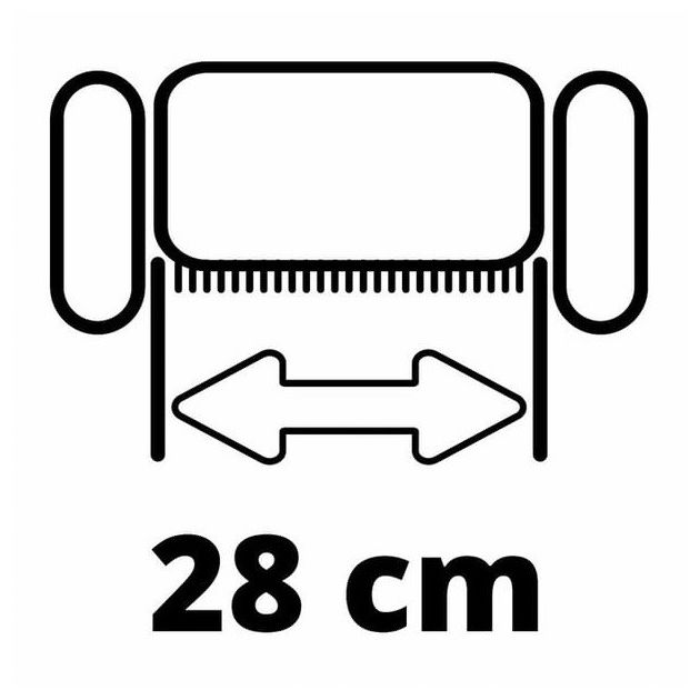 Einhell Аератор-скарифікатор акумуляторний GC-SC 18/28 Li-Solo 18В 28см ножи 12шт 6.65кг (без АКБ та ЗП), фото , изображение 6 | SNABZHENIE.com.ua Einhell Аератор-скарифікатор акумуляторний GC-SC 18/28 Li-Solo 18В 28см ножи 12шт 6.65кг (без АКБ та ЗП), фото , изображение 6 | SNABZHENIE.com.ua
