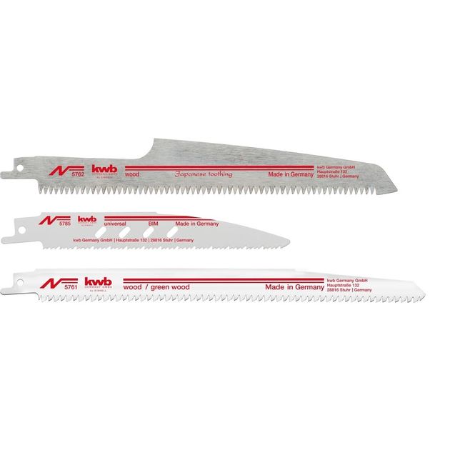 Einhell Набір полотен для шабельної пили, HCS і Bi-Metall, 3 шт, KWB, фото  | SNABZHENIE.com.ua