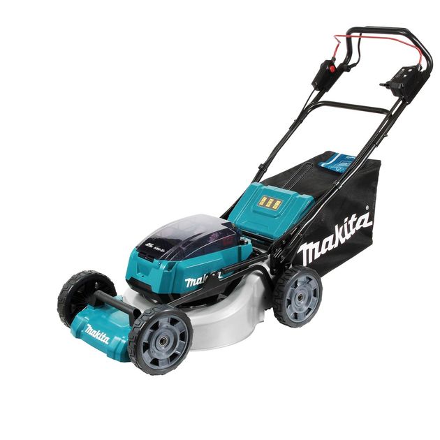 Makita Газонокосарка акумуляторна DLM462Z самохідна, LXT 36В (18+18В), 46 см, 60 л, 39 кг, 20-100мм, мульчір-е, 2.5-5 км/год, до 1900 м2, SOLO, фото , зображення 2 | SNABZHENIE.com.ua Makita Газонокосарка акумуляторна DLM462Z самохідна, LXT 36В (18+18В), 46 см, 60 л, 39 кг, 20-100мм, мульчір-е, 2.5-5 км/год, до 1900 м2, SOLO, фото , зображення 2 | SNABZHENIE.com.ua