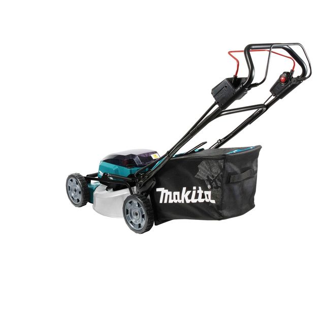 Makita Газонокосарка акумуляторна DLM462Z самохідна, LXT 36В (18+18В), 46 см, 60 л, 39 кг, 20-100мм, мульчір-е, 2.5-5 км/год, до 1900 м2, SOLO, фото , зображення 8 | SNABZHENIE.com.ua Makita Газонокосарка акумуляторна DLM462Z самохідна, LXT 36В (18+18В), 46 см, 60 л, 39 кг, 20-100мм, мульчір-е, 2.5-5 км/год, до 1900 м2, SOLO, фото , зображення 8 | SNABZHENIE.com.ua