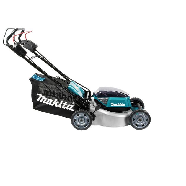 Makita Газонокосарка акумуляторна DLM462Z самохідна, LXT 36В (18+18В), 46 см, 60 л, 39 кг, 20-100мм, мульчір-е, 2.5-5 км/год, до 1900 м2, SOLO, фото , зображення 6 | SNABZHENIE.com.ua Makita Газонокосарка акумуляторна DLM462Z самохідна, LXT 36В (18+18В), 46 см, 60 л, 39 кг, 20-100мм, мульчір-е, 2.5-5 км/год, до 1900 м2, SOLO, фото , зображення 6 | SNABZHENIE.com.ua