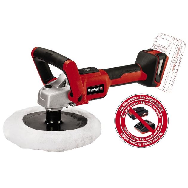 Einhell Шліфмашина полірувальна CE-CP 18/180 Li E - Solo, PXC акум, d180 мм, 18В (без АКБ і ЗП), фото  | SNABZHENIE.com.ua