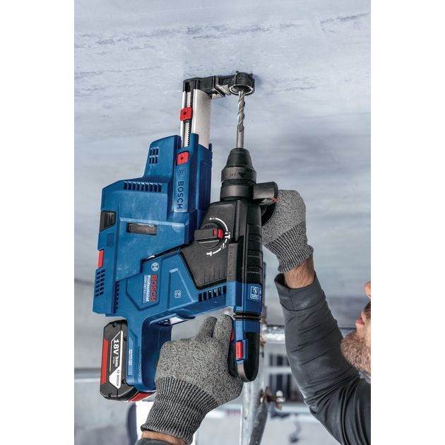 Bosch Перфоратор GBH 187-LI Professional акумуляторний, 2*18 В 5 Аг, SDS-Plus, 2.4 Дж, 980 об/хв, кейс, 2.9 кг, фото , изображение 4 | SNABZHENIE.com.ua Bosch Перфоратор GBH 187-LI Professional акумуляторний, 2*18 В 5 Аг, SDS-Plus, 2.4 Дж, 980 об/хв, кейс, 2.9 кг, фото , изображение 4 | SNABZHENIE.com.ua