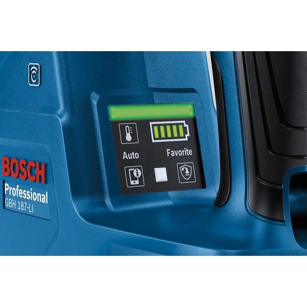 Bosch Перфоратор GBH 187-LI ONE Chuck акумуляторний, 18 В, 2.4 Дж, 980 об/хв, 2.9 кг, без АКБ та ЗП, фото , изображение 6 | SNABZHENIE.com.ua Bosch Перфоратор GBH 187-LI ONE Chuck акумуляторний, 18 В, 2.4 Дж, 980 об/хв, 2.9 кг, без АКБ та ЗП, фото , изображение 6 | SNABZHENIE.com.ua