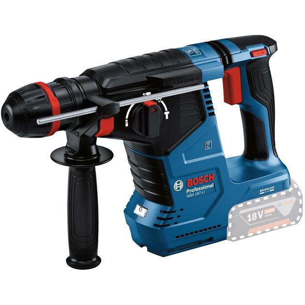 Bosch Перфоратор GBH 187-LI ONE Chuck акумуляторний, 18 В, 2.4 Дж, 980 об/хв, 2.9 кг, без АКБ та ЗП, фото  | SNABZHENIE.com.ua