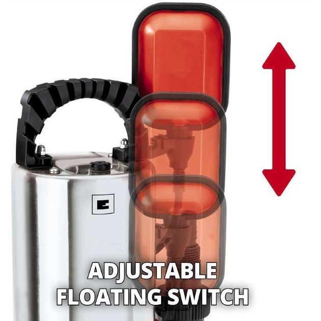 Einhell Насос дренажний GC-DP 6315 N 630 Вт, 17000 л/г, вис. 8 м, глиб. 5 м, фото , изображение 3 | SNABZHENIE.com.ua Einhell Насос дренажний GC-DP 6315 N 630 Вт, 17000 л/г, вис. 8 м, глиб. 5 м, фото , изображение 3 | SNABZHENIE.com.ua