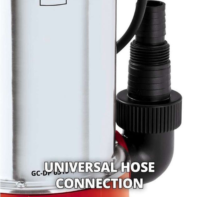 Einhell Насос дренажний GC-DP 6315 N 630 Вт, 17000 л/г, вис. 8 м, глиб. 5 м, фото , изображение 4 | SNABZHENIE.com.ua Einhell Насос дренажний GC-DP 6315 N 630 Вт, 17000 л/г, вис. 8 м, глиб. 5 м, фото , изображение 4 | SNABZHENIE.com.ua