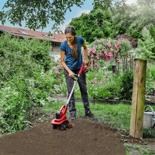 Einhell Культиватор акум GE-CR 18/20 Li E - Solo, 18В, PXC, шир. 20 см, глиб. 200 мм, фото , изображение 4 | SNABZHENIE.com.ua Einhell Культиватор акум GE-CR 18/20 Li E - Solo, 18В, PXC, шир. 20 см, глиб. 200 мм, фото , изображение 4 | SNABZHENIE.com.ua