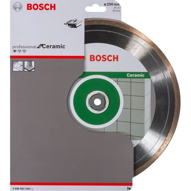 Bosch Диск алмазний Standard for Ceramic, 250 мм, 25.4-30мм, 1.6мм, 7мм, фото , изображение 3 | SNABZHENIE.com.ua