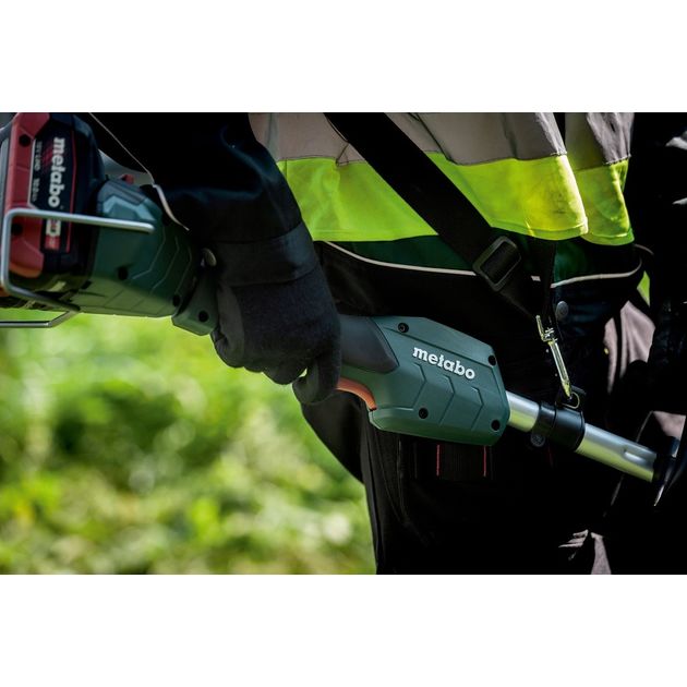 Metabo Мотокоса садова акумуляторна FSD 36-18 LTX BL 40, 18В, 40см, нитка 2мм, 0-6000об/хв, 3.5кг, без АКБ та ЗП, фото , изображение 6 | SNABZHENIE.com.ua Metabo Мотокоса садова акумуляторна FSD 36-18 LTX BL 40, 18В, 40см, нитка 2мм, 0-6000об/хв, 3.5кг, без АКБ та ЗП, фото , изображение 6 | SNABZHENIE.com.ua