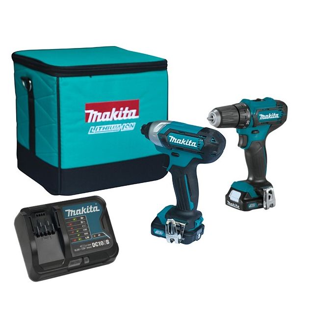 Makita Набір інструменту CLX224SA CXT 12Vmax (DF333DZ, TD110DZ, DC10SB, BL1021Bx2), фото  | SNABZHENIE.com.ua