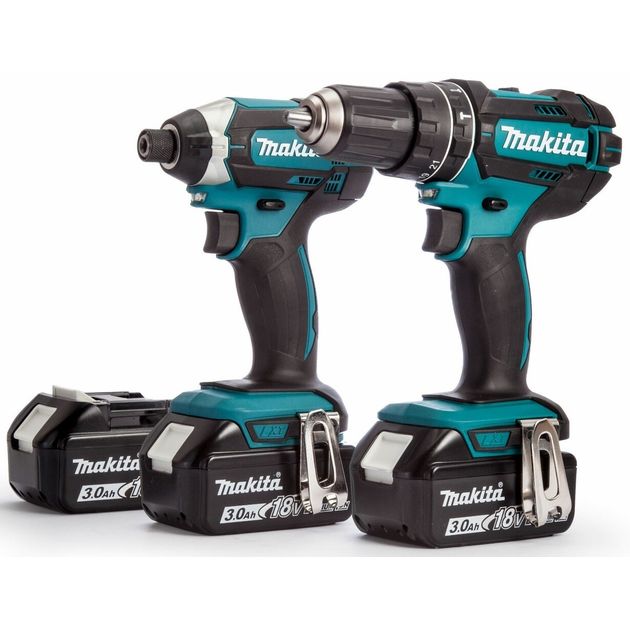 Makita Набір акумуляторного інструменту DLX2131JX1 (DHP482Z, DTD152Z, DC18RC, акум BL1830х3 шт-3.0 Аг., кейс Makpac), LXT, фото  | SNABZHENIE.com.ua