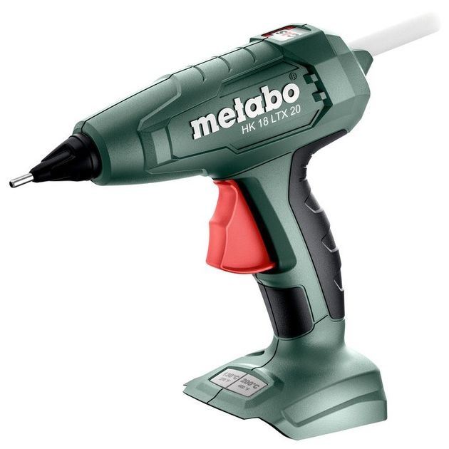 Metabo Клеєвий пістолет акумуляторний HK 18 LTX 20, 18В, діаметр 11мм, 20г/хв, 200/130 градусів, 0.4кг, без АКБ та ЗП, фото  | SNABZHENIE.com.ua