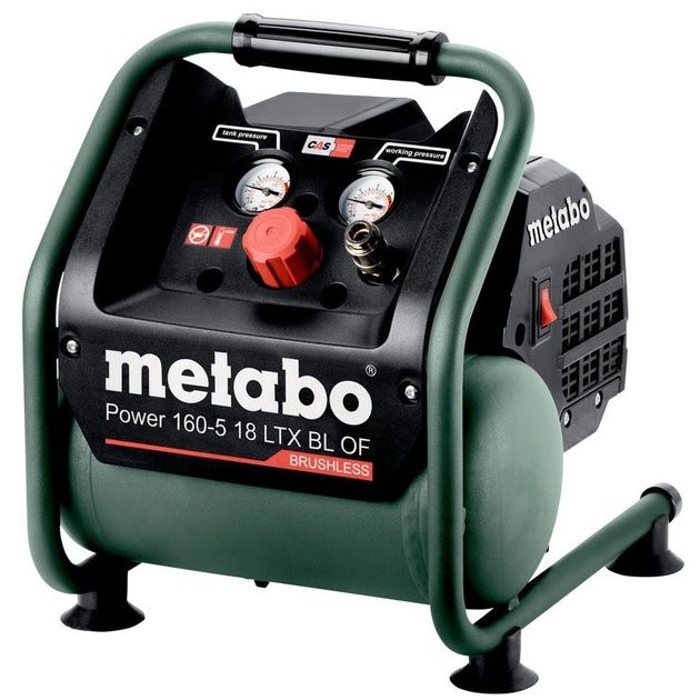 Metabo Компресор POWER 160-5 18 LTX BL OF акумуляторний, Li-Power 18В, 120л/хв, 8бар, ресивер 5л, фото  | SNABZHENIE.com.ua