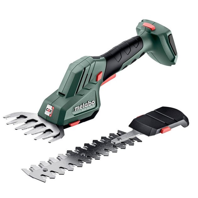 Metabo Ножиці для трави акумуляторні SGS 18 LTX Q, 18В, лезо 11.5 см, + насадка для кустів 20см, 0.8кг, без АКБ та ЗП, фото  | SNABZHENIE.com.ua