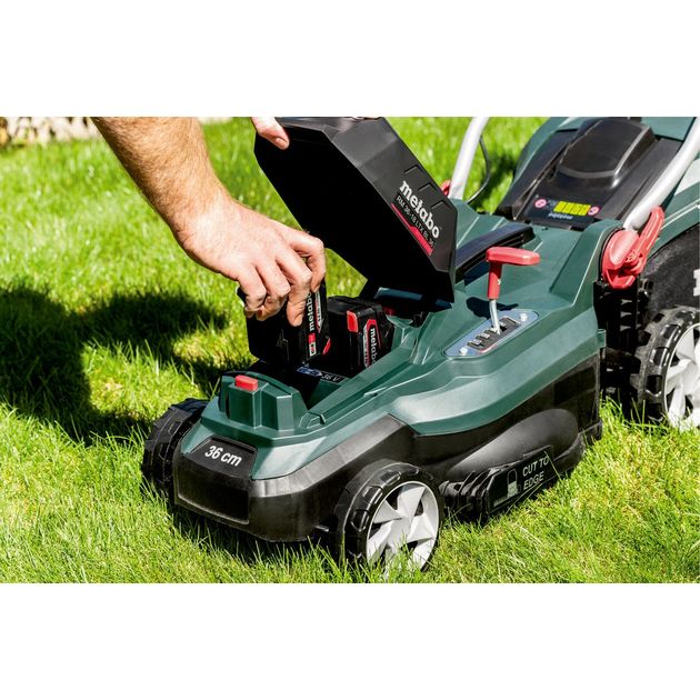 Metabo Газонокосарка акумуляторна RM 36-18 LTX BL 36, 18В, 36см, 45л, 20-70мм, 12.6кг, Без АКБ та ЗП, фото , изображение 6 | SNABZHENIE.com.ua Metabo Газонокосарка акумуляторна RM 36-18 LTX BL 36, 18В, 36см, 45л, 20-70мм, 12.6кг, Без АКБ та ЗП, фото , изображение 6 | SNABZHENIE.com.ua