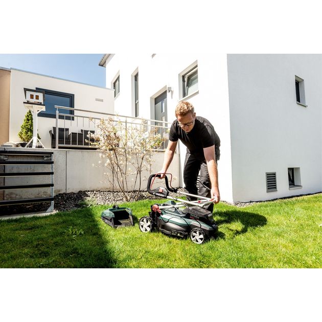 Metabo Газонокосарка акумуляторна RM 36-18 LTX BL 36, 18В, 36см, 45л, 20-70мм, 12.6кг, Без АКБ та ЗП, фото , изображение 5 | SNABZHENIE.com.ua Metabo Газонокосарка акумуляторна RM 36-18 LTX BL 36, 18В, 36см, 45л, 20-70мм, 12.6кг, Без АКБ та ЗП, фото , изображение 5 | SNABZHENIE.com.ua