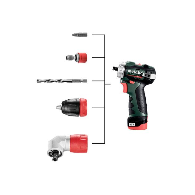 Metabo Шурпокрут-дриль POWERMAXX BS BL Q, акумуляторний, 2*12В, 2 Аг, кейс, 0.8кг, фото , изображение 10 | SNABZHENIE.com.ua Metabo Шурпокрут-дриль POWERMAXX BS BL Q, акумуляторний, 2*12В, 2 Аг, кейс, 0.8кг, фото , изображение 10 | SNABZHENIE.com.ua