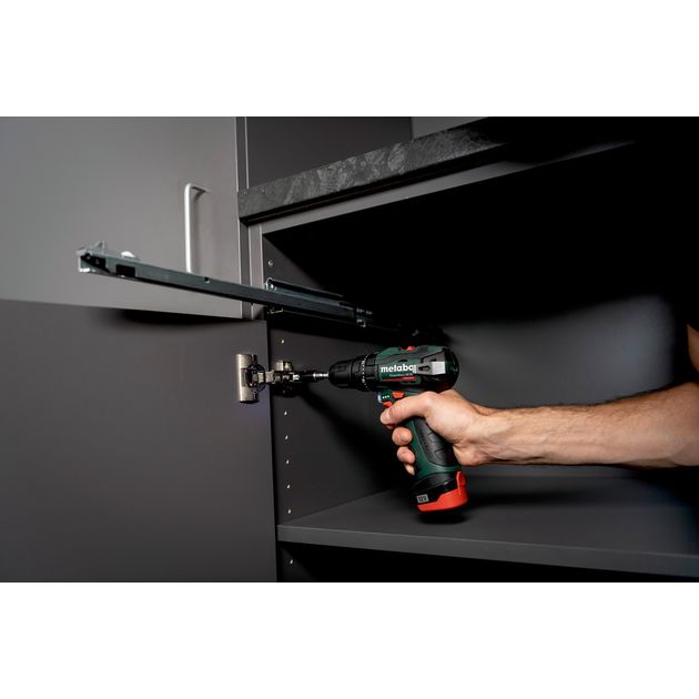 Metabo Шурпокрут-дриль POWERMAXX SB BL, акумуляторний,Li-Power, 2*12В, 2 Аг, кейс, 0.7кг, фото , изображение 3 | SNABZHENIE.com.ua Metabo Шурпокрут-дриль POWERMAXX SB BL, акумуляторний,Li-Power, 2*12В, 2 Аг, кейс, 0.7кг, фото , изображение 3 | SNABZHENIE.com.ua