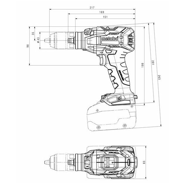 Metabo Дриль ударний SB 18 LTX BL Q I, акумуляторний, Li-Power, 18В, 1.8кг, фото , зображення 4 | SNABZHENIE.com.ua