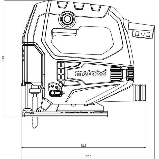 Metabo Лобзик STEB 65 QUICK, 450Вт, хід 18мм, 600-3000об/хв, 1.9кг, фото , изображение 3 | SNABZHENIE.com.ua Metabo Лобзик STEB 65 QUICK, 450Вт, хід 18мм, 600-3000об/хв, 1.9кг, фото , изображение 3 | SNABZHENIE.com.ua