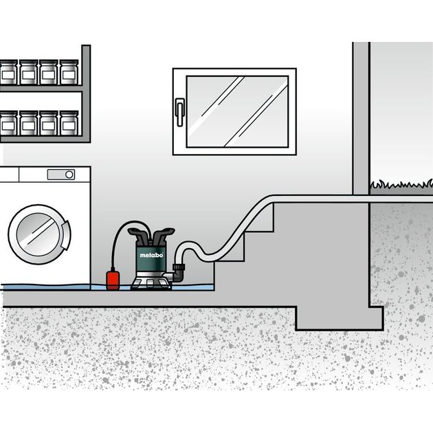 Metabo Насос погружний для чистої води TP 7500 SI, 300Вт, 7500л/г, фото , изображение 5 | SNABZHENIE.com.ua Metabo Насос погружний для чистої води TP 7500 SI, 300Вт, 7500л/г, фото , изображение 5 | SNABZHENIE.com.ua